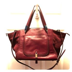 Burgundy Ralph Lauren Handbag 👜